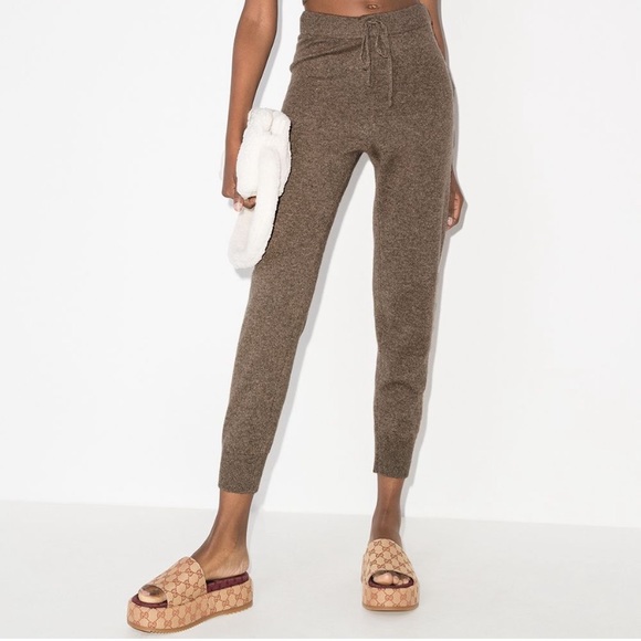 Reformation Cashmere  knitted top and track pants set NWT - Picture 2 of 7
